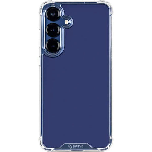 Royal Blue Galaxy S25 Clear Case